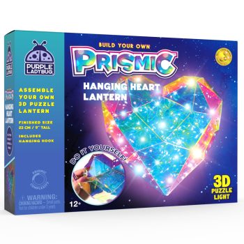   PRISMIC™ 3D Puzzle LED lampa - Závesné srdce (APU-R-PM-1610)