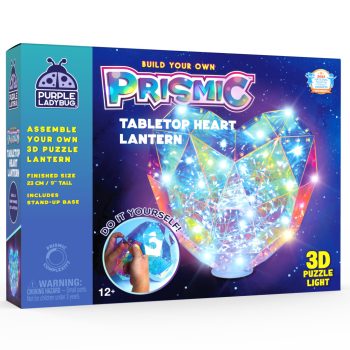   PRISMIC™ 3D Puzzle LED lampa - Stojace srdce (APU-R-PM-1627)