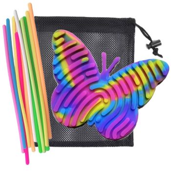   Jucărie senzorială (silicon) Fluture colorat (SENSORY-BUTTERFLY)