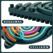 Jucărie senzorială (silicon) Dinozaur kaki (SENSORY-DINOSAUR)